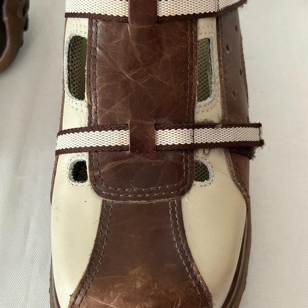 RARE Vintage Y2K Steve Madden Athletic Leather Slip On Mules - Picture 7 of 14